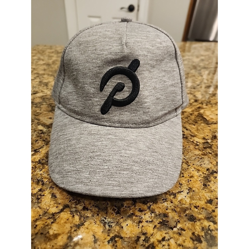 Peloton Embroidered Logo Hat Bike Gray/Black Adjustable Snapback‎ Adult ONE SIZE